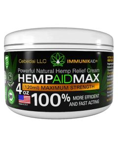 Instant Hemp Cream - Made in USA - Muscle, Foot, Shoulder, Neck, Joints and Back - Natural Hemp Oil Extract Moisturizing Gel, Lotion, Balm