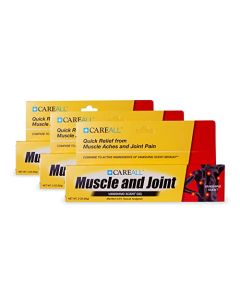 CareAll (3 Pack) 3.0 oz. Muscle & Joint Vanishing Scent Gel, Non-Greasy, Pain Reliver Gel for Muscle, Back and Minor Arthritis, Compare to Active Ingredients of Bengay Vanishing Scent, 2.5% Menthol