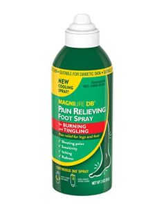 MagniLife DB Pain Relieving Foot Spray, Naturally Cooling Pain Relief to Soothe Burning and Tingling, Suitable for Diabetic Skin - 3oz