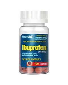 HealthA2Z® Ibuprofen 200mg | 100 Counts | Pain Relief | Body Aches | Headache | Arthritis | Cramps | Back Pain | Fever Reducer |