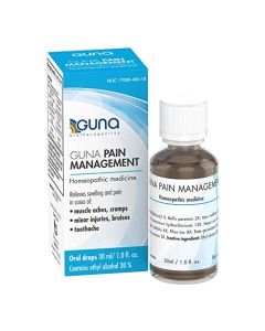 GUNA Pain Management Relieves Muscle Pain, Muscle Soreness, Joint Pain, Swelling from Injuries & Bruises - 1 Ounce