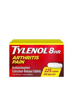 Tylenol 8 Hour Arthritis Pain Relief Extended-Release Tablets, 650 mg Acetaminophen, Joint Pain Reliever & Fever Reducer Medicine, Oral Pain Reliever for Arthritis & Joint Pain, 225 Count