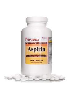 Aspirin 325 mg | Regular Strength | 1000 Count Uncoated Tablets