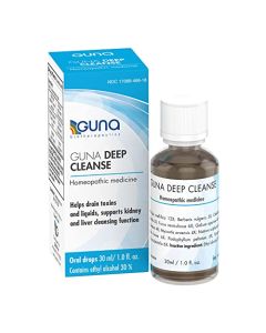 Guna Deep Cleanse Homeopathic All Natural Systemic Body Cleansing, Toxin Release, Liver and Kidney Support and Detoxification - 1 Ounce