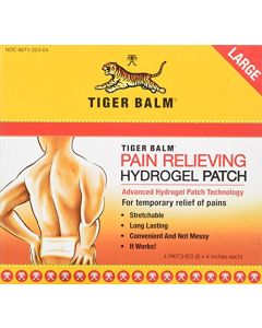 Tiger Balm Pain Relieving Patch Large 4 Each