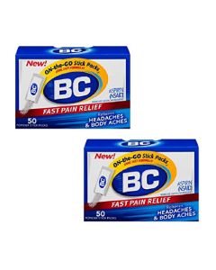 BC Pain Relief Powders, 50 Each (Pack of 2)