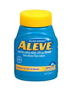 Aleve All Day Strong Pain/Fever Reducer Naproxen Sodium Tablets, 220 Mg (Nsaid) - 320 Caplets