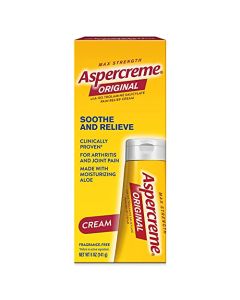 Aspercreme Maximum Strength Joint & Muscle Pain Relief Crème for Arthritis, Aloevera, 5 Oz