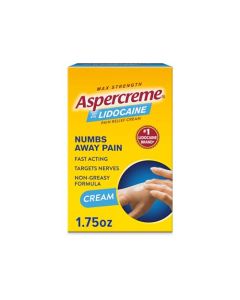 Aspercreme with Lidocaine Maximum Strength Pain Relief Cream, 1.75 Oz