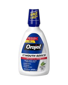 Orajel Antiseptic Mouth Sore Rinse , 16 Fl Oz (Pack of 1)