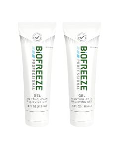 Biofreeze 13568 Professional Menthol Pain Relieving Gel, 4 FL oz Tube, Arthritis, Simple Backaches and Joint Pain, Pack of 2