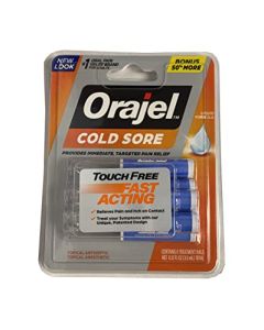 Orajel Touch-Free Applicator for Cold Sores, 6 count (Pack of 2)