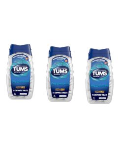 Tums Ultra Strength 1000 Chewable Tablets Peppermint - 72 ct, Pack of 3