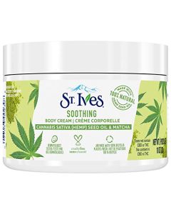St. Ives Hand & Body Cream Moisturizer for Dry Skin Cannabis Sativa(Hemp) Seed Oil & Matcha Made w/ 100% Natural Moisturizers 10 oz