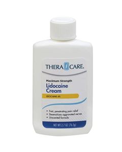 Thera Care Maximum Strength OTC Lidocaine Cream | Numbs Away Pain | Long-Lasting Relief | Non-Greasy | 2.7 Oz