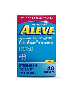 Aleve® Pain Reliever & Fever Reducer, Soft Grip® Arthritis Cap Gelcaps with Naproxen Sodium ? 40 Count