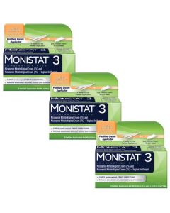 MONISTAT 3 Vaginal 3-Day Treatment Combination Pack 1 ea (Pack of 3)