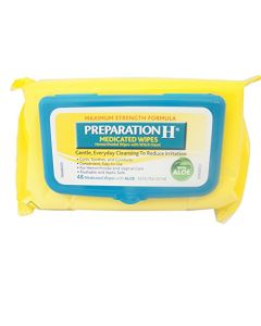 Preparation H Medicated Wipes 48 Ea (Pack of 2)