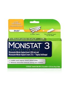 Monistat 3 Vaginal Antifungal Combination Pack - 3 Each, Pack of 2