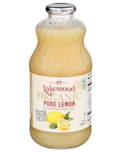 Lakewood Juice Pure Lemon Organic, 32 Oz