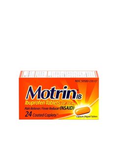 Motrin IB, Ibuprofen 200mg Tablets for Fever, Muscle Aches, Headache & Back Pain Relief, 24 Ct