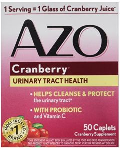 AZO Cranberry for Healthy Urinary Tract with Immune Boosting Probiotic & Vitamin C - 50 Tab