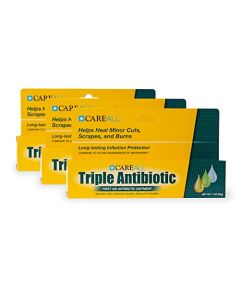CareAll® (3 Pack 1oz Triple Antibiotic Ointment, First Aid Ointment for Minor Scratches and Wounds and Prevents Infection, Compare to The Active Ingredients of Leading Brand