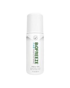 Biofreeze 13416 Professional Roll-On Gel 3 FL oz, Green Topical, Backache, Strains, Bruises, & Sprains