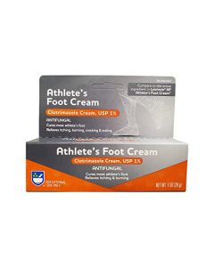 Rite Aid Clotrimazole Anti-fungal Cream, 1% - 1 oz | Treats Athlete's Foot | Jock Itch Cream | Ringworm Cream