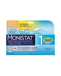 Monistat 1-Day | Day or Night Combination | Yeast Infection Treatment, Prefilled, 1 Pack