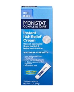 Monistat Care Instant Itch Relief Cream | Max Strength | Cools & Soothes | 1 OZ (Packaging May Vary)