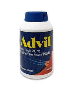 Advil Pain Reliever Fever Reducer 200 Milligram Ibuprofen Coated Tablets New Larger Size, 360 Count
