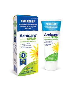 Boiron Arnicare Cream for Soothing Relief of Joint Pain, Muscle Pain, Muscle Soreness or Stiffness, and Swelling from Injury - Fast Absorbing and Fragrance-Free - 2.5 oz