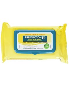 Preparation H Medicated Wipes 48 Ea (Pack of 3)