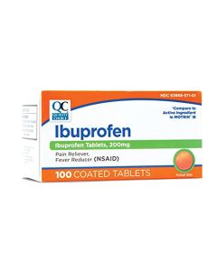 Quality Choice Ibuprofen Tablets, 200 mg, Pain Reliever and Fever Reducer for Arthritis, Toothache, Back Pain, Headache, Body Aches, and More 100 Count of Coated Tablets