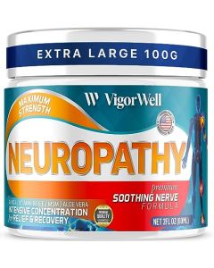 VigorWell Neuropathy Cream, Plantar Fasciitis Relief, Sciatica Nerve Cream, Relaxing Leg Cream with Arnica, Vitamin B6 and E, Aloe Vera – Maximum Strength Cream for Feet, Hands, Legs, Toes