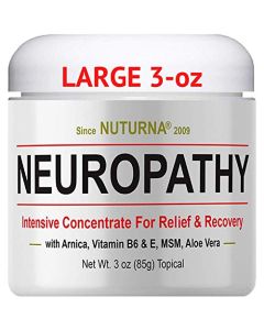Neuropathy Nerve Cream - Maximum Strength Comfort Cream for Feet, Hands, Legs, Toes, Back - Natural Ultra Strength Arnica, MSM, Menthol, Soothing Comfort, Large 3 Oz
