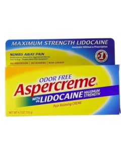Aspercreme with Lidocaine Maximum Strength Pain Relief Cream, 4.7 oz.