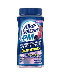 Alka-Seltzer PM Heartburn Relief + Sleep Support Gummies, 46 ct (Pack of 2)