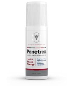 Penetrex Joint & Muscle Therapy – Soothing Relief for Back, Neck, Hands, Feet & Nerves – Maximum Strength Premium Whole Body Recovery Rub with Arnica, Vitamin B6 MSM & Boswellia – 3oz Roll On Gel