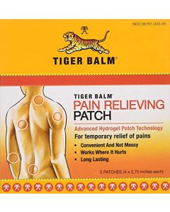 Tiger Balm Patch, Pain Relieving Patch, 5-Count Packages (Pack of 6)
