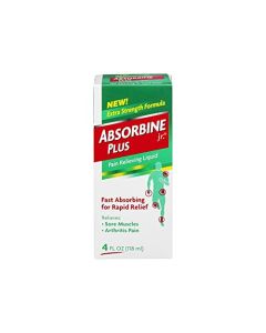 Absorbine Jr Plus Pain Relieving Liquid - 4 oz, Pack of 2