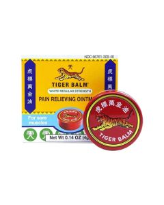 Tiger Balm Pain Relieving White Regular Strength, 4g – Travel Size