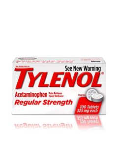 Tylenol Reg Strngth 100'S Size 100ct Tylenol 325 Mg Regular Strength Pain Reliever