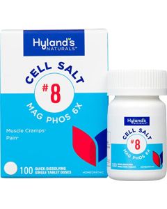 Hyland's Naturals No. 8 Cell Salt Mag Phos 6X, PMS Relief, Natural Homeopathic Relief of Menstrual Pain and Muscle Cramp Symptoms, Muscle Relaxer, Quick Dissolving Tablets, 100 Count