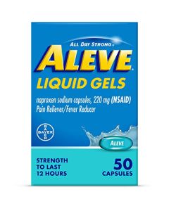 Aleve Liquid Gels, Naproxen Sodium for Pain Relief ? 50 Count